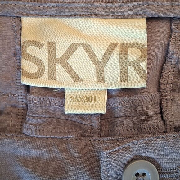 SKYR Tricot Dynasty Slim Fit Pant Mens L 36 x 30 Gray Moisture Wicking Anti Odor - Picture 5 of 14